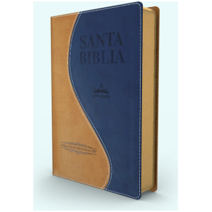 Biblia Lt Gigante Concordancia Duotono Marrón Azul RVA1909 14 pt