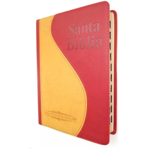 Biblia 1909 Imitación Piel Rojo/marrón índice