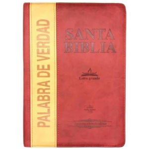 Biblia Letra Grande, Rvr1960, Imitación Piel Rojo/mostaza