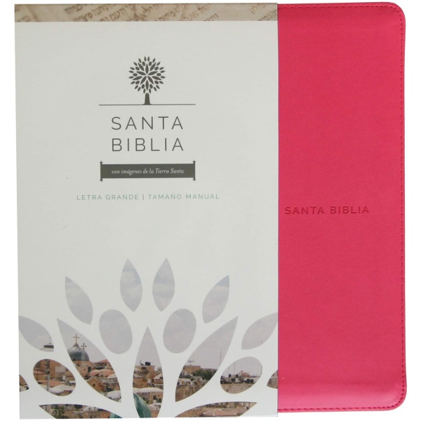 Biblia RV 1960 Letra Grande Símil Piel Fucsia - Image 6