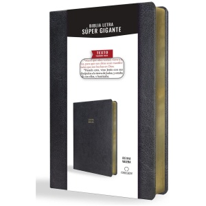 Biblia RV1909 Lt Súper Gigante Símil Piel Negro 16pt PJR