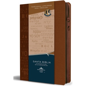 Biblia RVR1960 Lt Grande Manual Canela Nombres De Dios Índice 10.5pt
