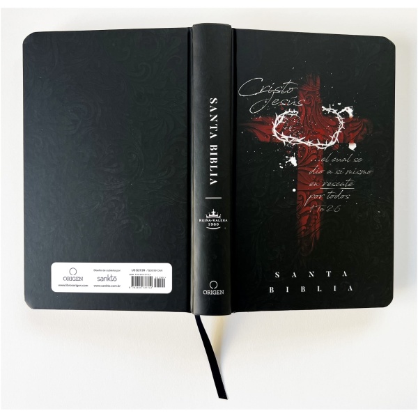 Biblia RVR1960 Letra Grande Manual Cruz Con Corona Tapa Dura 10.5pt - Image 2