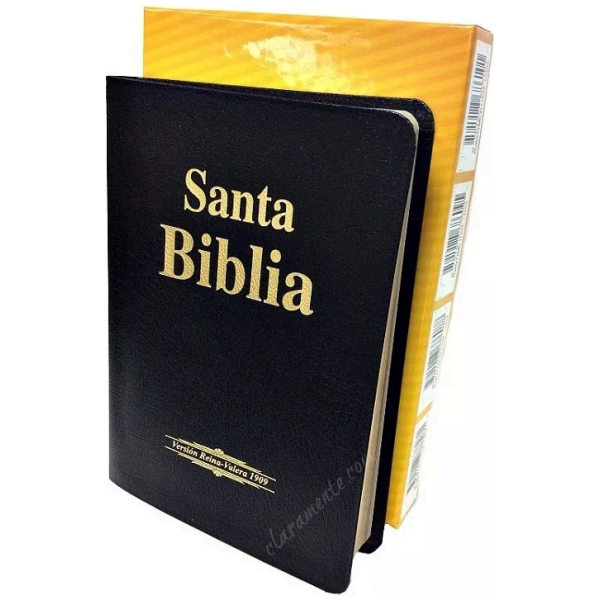 Santa Biblia, Reina-valera 1909, Piel Fabricada, Negro