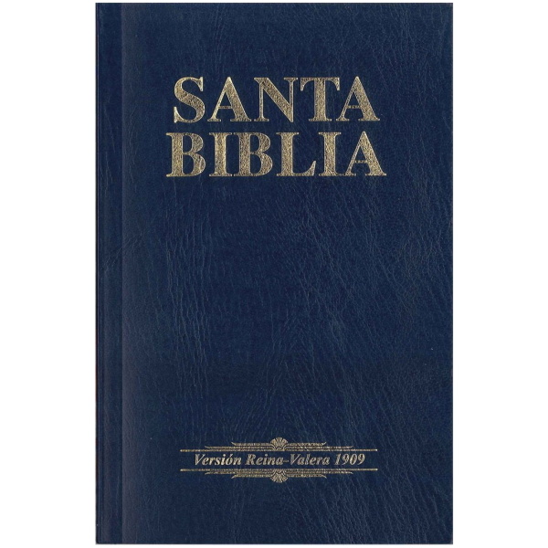 Biblia Económica Rvr1909 Rústica Color Azul