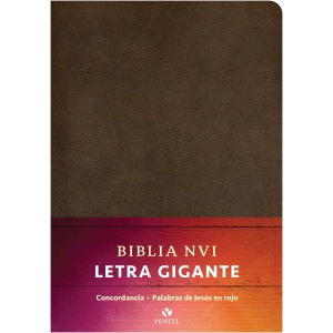 NVI Biblia Letra Gigante Marron, Piel Fabricada