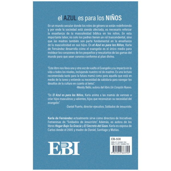 El Azul es para los Niños – formando la masculinidad bíblica en la niñez - Image 2