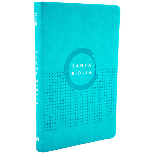 Biblia NVI Ultrafina Turquesa 8pt cuero italiano - Image 2
