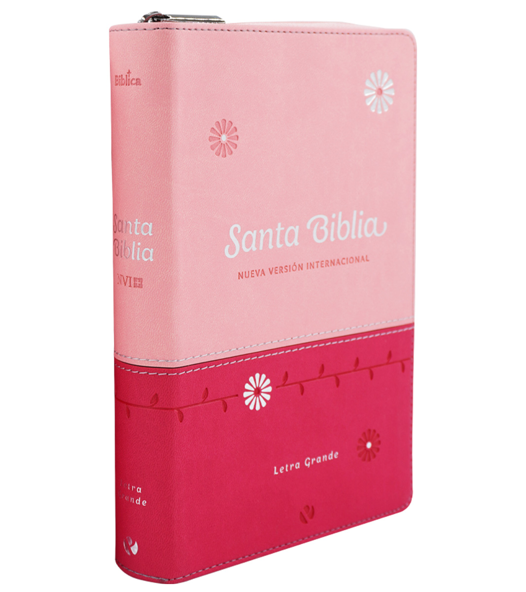 Biblia NVI Letra Grande Rosa Manual Con Cierre - Image 2