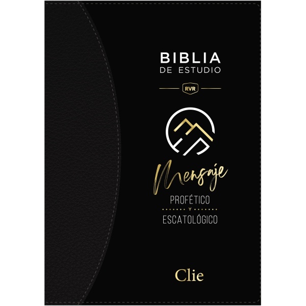 Biblia RVR1977 de Estudio del Mensaje Profético y Escatológico negro