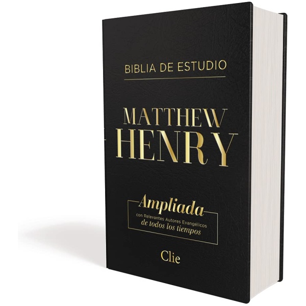 Biblia RVR1977 de Estudio Matthew Henry Leathersoft Negro - Image 3