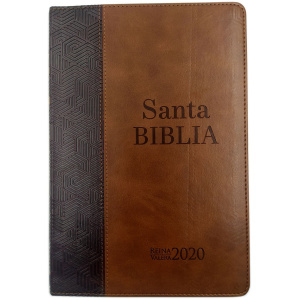 Biblia RVR2020 Ultrafina Manual Letra Grande bitono Café 9pt