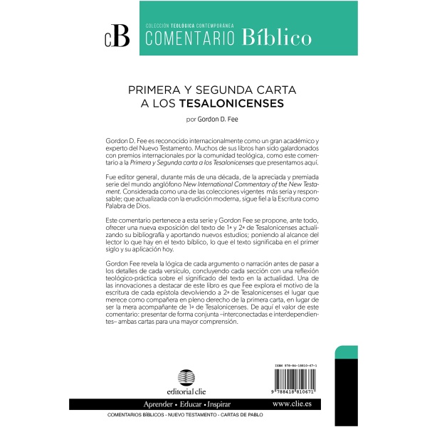 Comentario 1a y 2a Tesalonicenses, Gordon Fee - Image 2