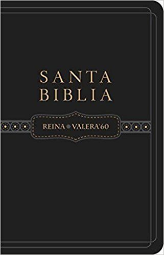 Biblia RVR1960 Piel Italiana Negro