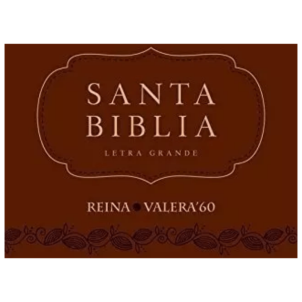 Biblia Con Concordancia Rvr1960 Letra Grande , Color Marrón