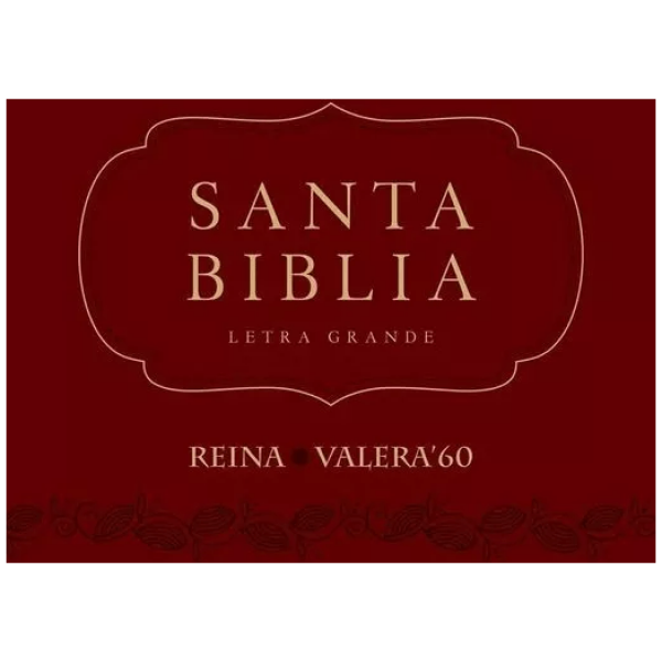 Biblia Con Concordancia Rvr1960, Letra Grande, Color Vino