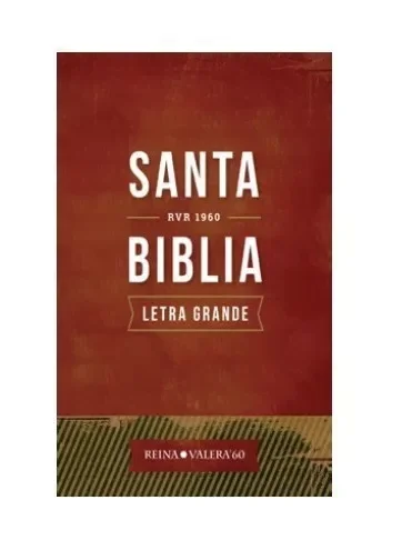 Biblia Letra Grande Con Concordancia Rvr1960, Vinil Rojo