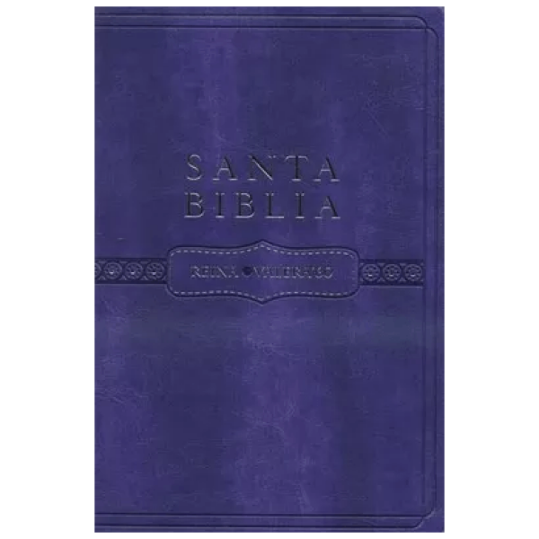 Biblia Letra Regular Rvr1960, Color Violeta, Piel Italiana