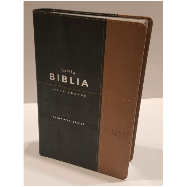 Biblia Con Concordancia Rvr1960, Letra Grande, Verde/beige