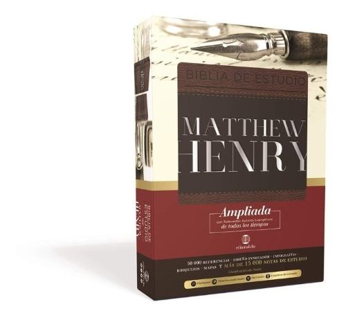 Biblia Rvr De Estudio Matthew Henry Leathersoft - Image 3