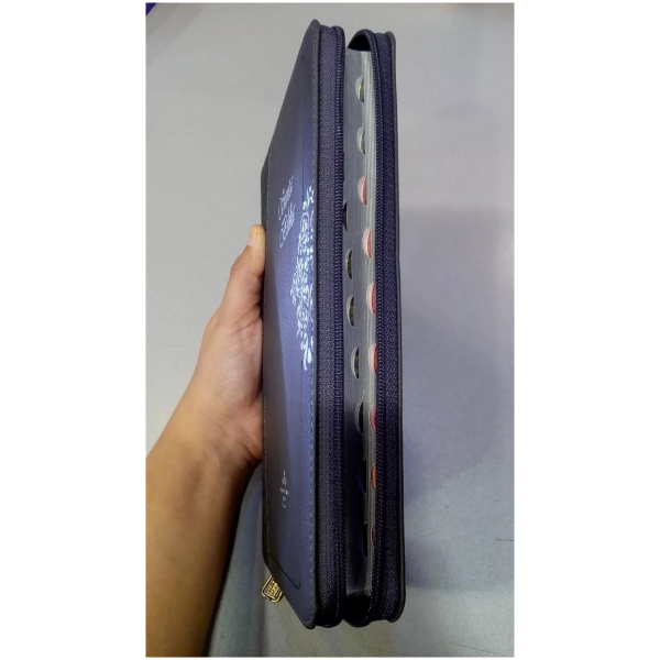 Biblia Reina Valera 60 cierre índice im piel gris - Image 2