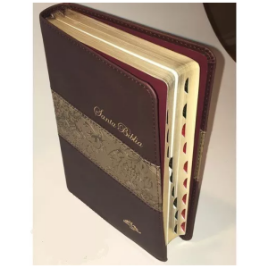 Biblia Mediana Rvr1909, Imitación Piel Cafe, Con Índice