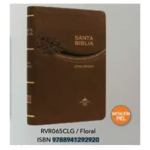 Biblia Rvr 1960 Café Oro Letra Grande