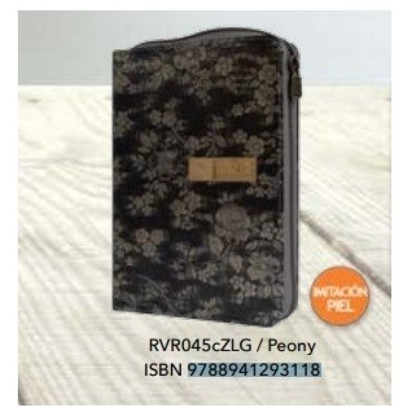 Biblia mediana letra grande plata negro rvr044czlg - Image 2