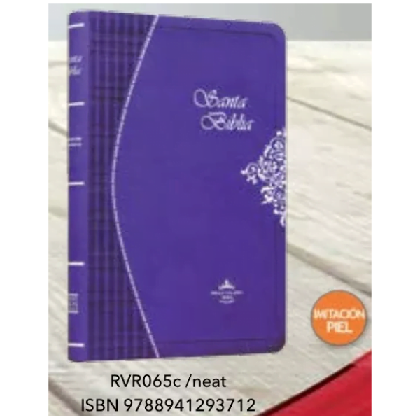 Biblia Reina Valera 1960 Mediana, Imitación Piel, Morada