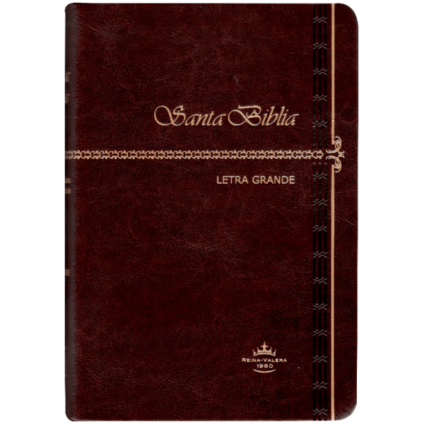 Biblia RVR60 Let Grande imit piel Tiara/cafe oscuro RVR065CLG - Image 2