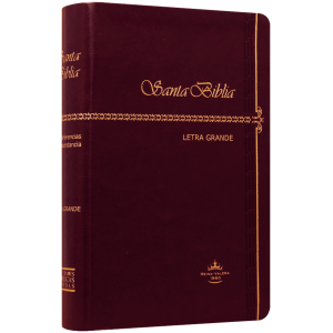 Biblia RVR60 Let Grande imit piel Tiara/cafe oscuro RVR065CLG