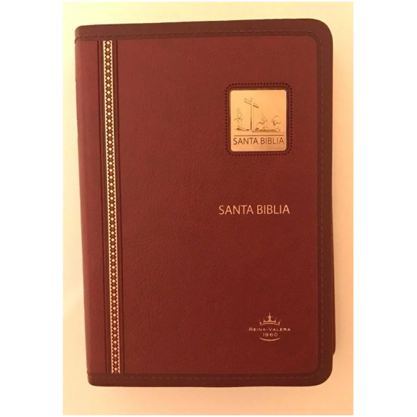 Biblia Chica L/grande, Índice Rvr1960 Imitación Piel Borgoña - Image 3