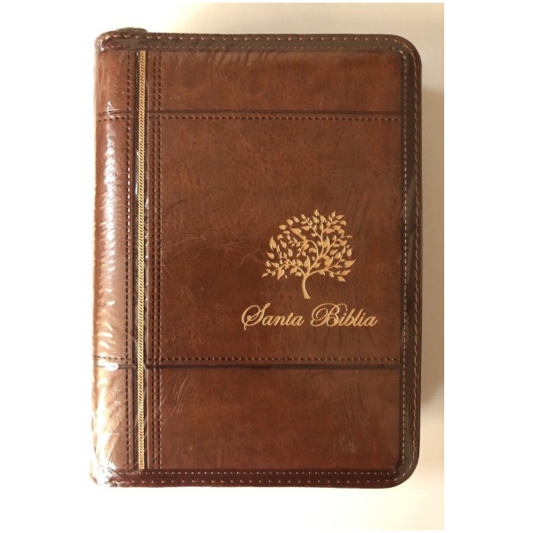 Biblia De Bolsillo, Con Cierre Rvr1960 Imitación Piel Cafe