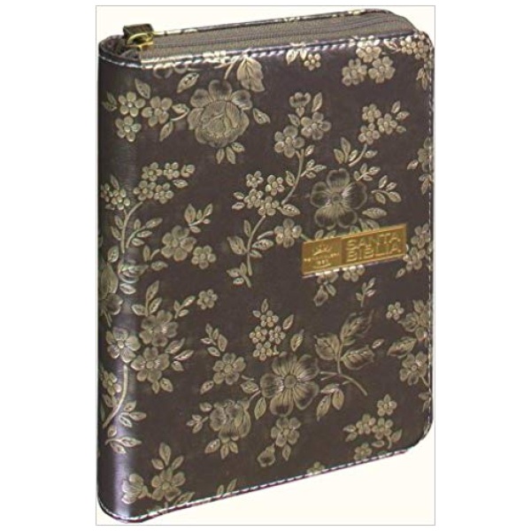 Biblia RVR60 color plateado letra grande cierre RVR045cZLGTI - Image 2