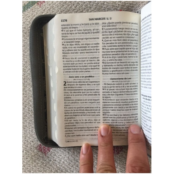 Biblia RVR60 color plateado letra grande cierre RVR045cZLGTI - Image 3