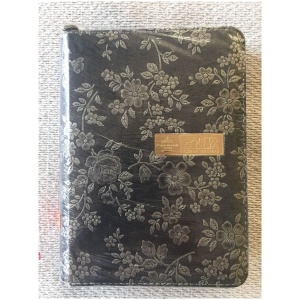 Biblia RVR60 color plateado letra grande cierre RVR045cZLGTI