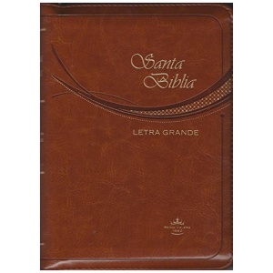 Biblia Reina Valera 1960 cierre imitación piel letra media R