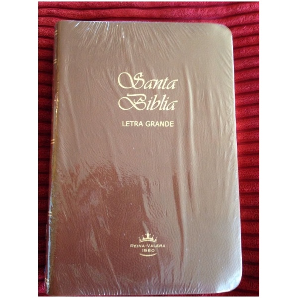 Biblia RVR065CLG mediana imit. café 3 tintas