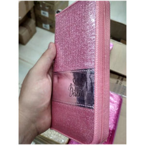 Biblia Ultra Fina, Tipo Agenda, Rvr1960, Cierre, Rosa Diaman