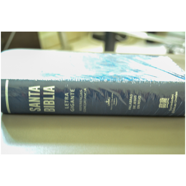 Biblia RVR60 imit. piel azul pixeles Letra gigante RVR065CLG - Image 3