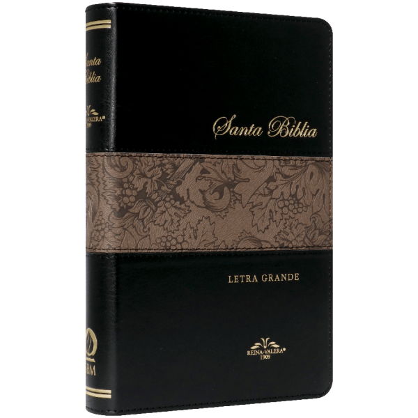 Biblia Rv1909 lt Grande Imit Piel Negro VR065LG