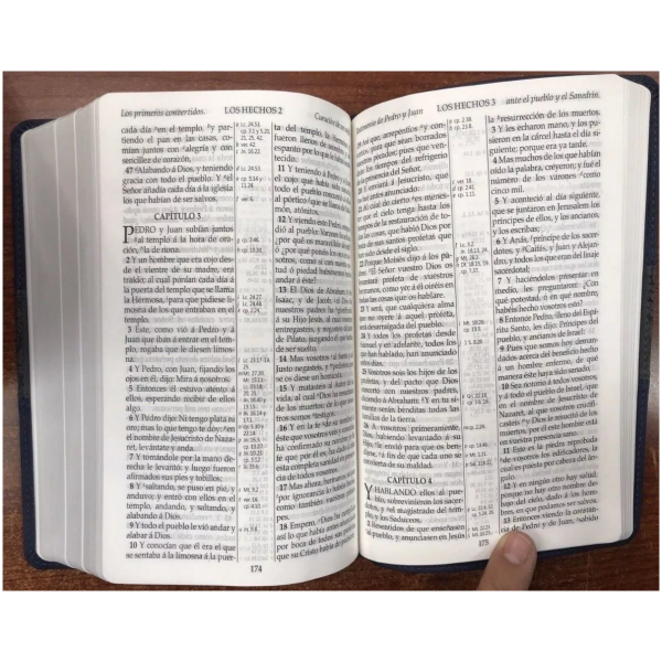 Biblia Mediana Letra 12 Pts Rvr1909 Imitación Piel Azul - Image 3