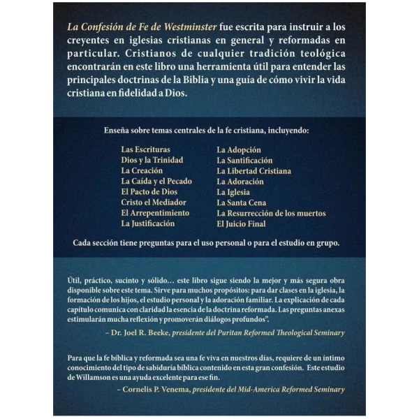 La Confesión De Fe De Westminster Para Clases De Estudio - Image 2