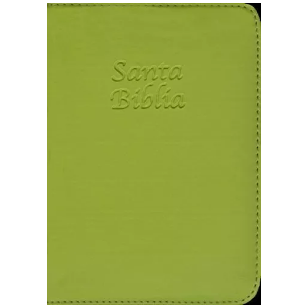 Biblia Rvr60 Bolsillo Verde Con Cierre