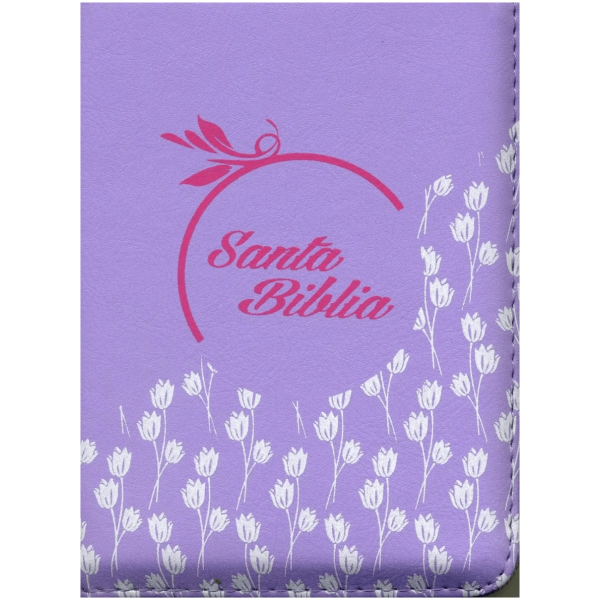 Biblia De Bolsillo Con Cierre Rvr1969, Imitación Piel Lila