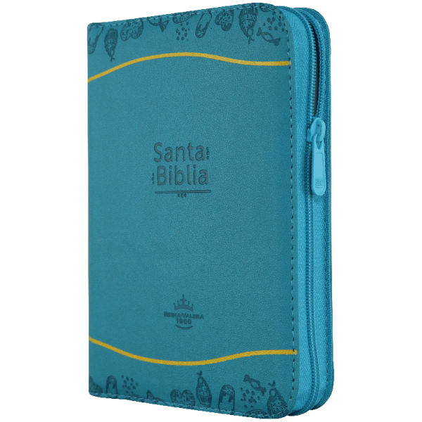 Biblia Color Azul Amarillo RVR 1960 RVR045cZTILM PJR