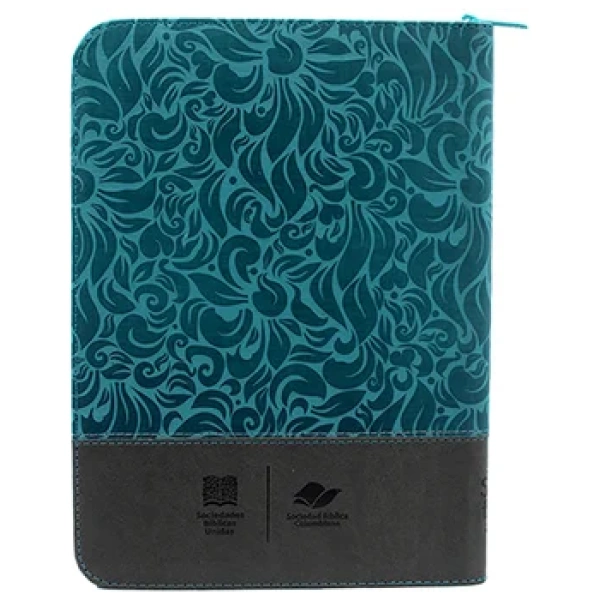 Biblia Letra Gigante con Cierre Azul Gris - Image 6