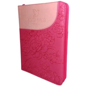 Biblia RVR 1960 Letra Gigante Cierre Rosa Fucsia Paloma