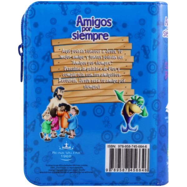 Biblia RVR1960 amigos por siempre azul RVR022cPZLMaPJR - Image 3