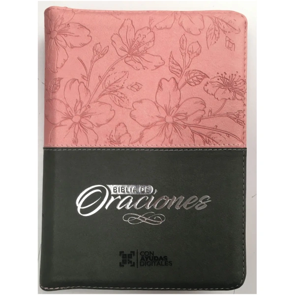 Biblia RVR1960 De Oraciones Imitación Piel Rosa QR RVR056cZLGPJR